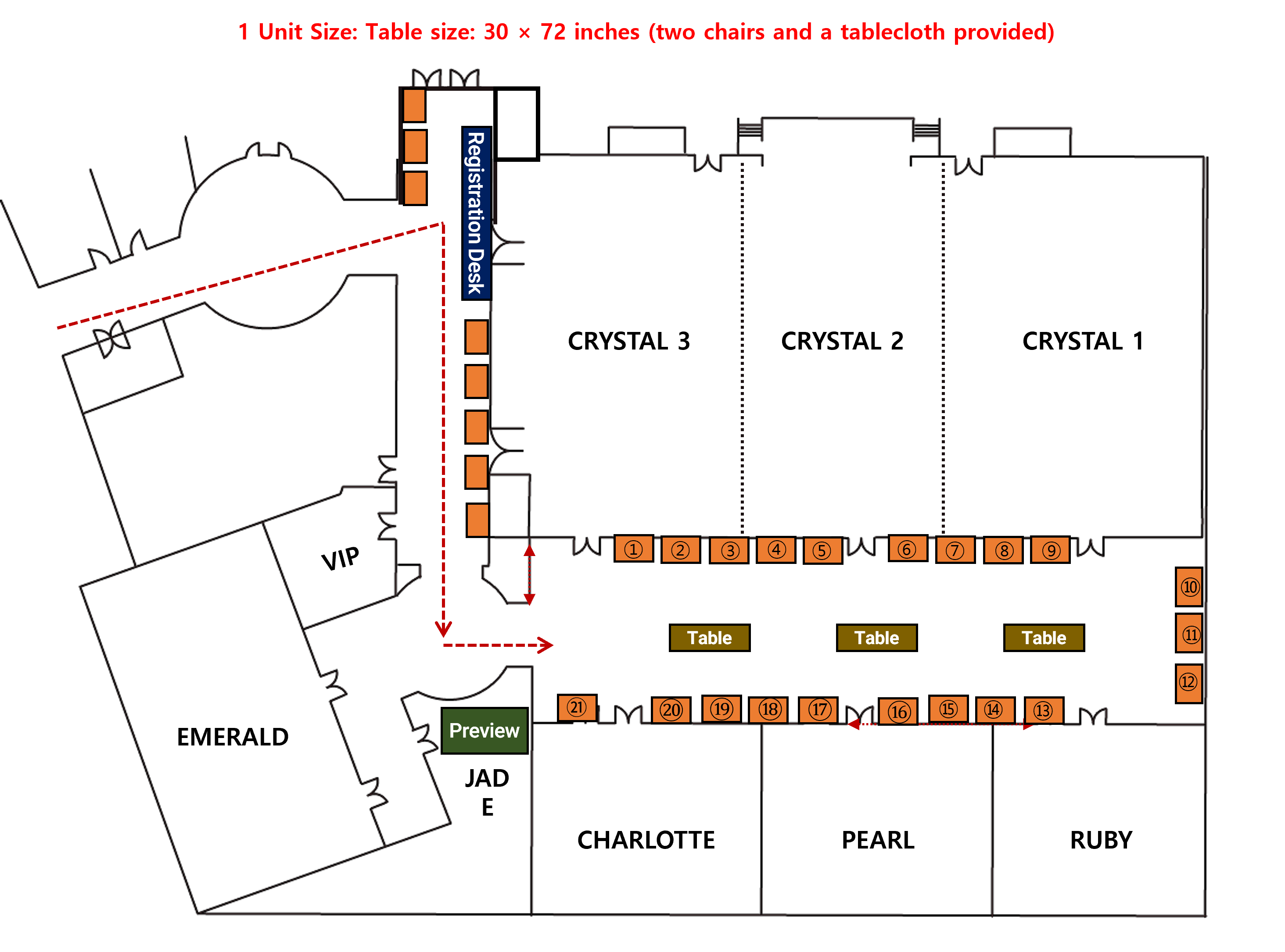 6th Floor, Yeonhui-dong booth floor plan