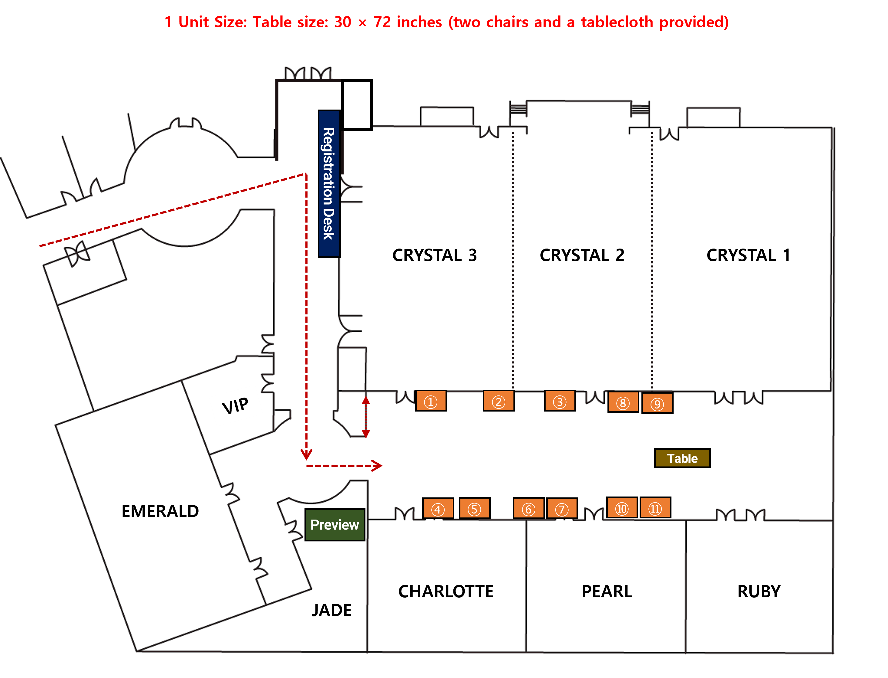 6th Floor, Yeonhui-dong booth floor plan